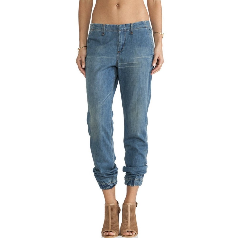 RAG & BONE Pajama Jogger Jeans DRAKES Medium Wash - Picture 5 of 12